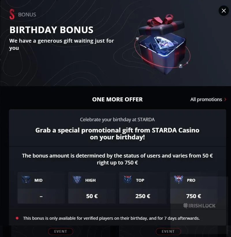 Starda casino promo code in Germany